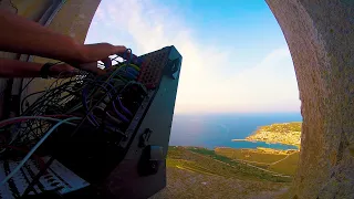 Care by mecha - eurorack techno jam in Santa Caterina castle with pittsburgh sv-1