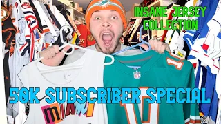 MY INSANE JERSEY COLLECTION! 50K SUBSCRIBER SPECIAL