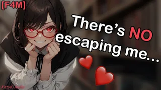 Insane Yandere Nerd Pins You Down in the Library ASMR [F4M] [Crazy] [Awkward]