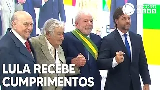 Lula recebe cumprimentos de chefes de estado
