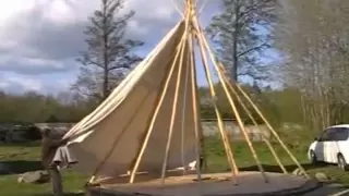 Setting Up Tipi (quadripod system)