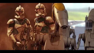 B1 Droid and Clone Trooper Sing 21 Guns