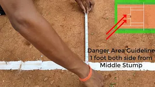 Cricket Pitch Marking | Pitch Measurement | Wicket Measurement