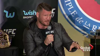 UFC 217 Press conference: GSP, Michael Bisping nearly come to blows in Toronto