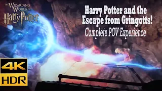 Harry Potter and the Escape from Gringotts 4K HDR complete POV experience