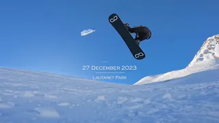 SNOWKITE LAUTARET PASS 27 DECEMBER 2023