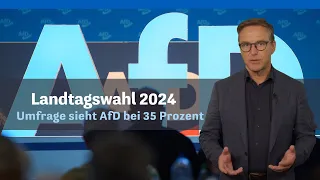 Landtagswahl 2024: Umfrage sieht AfD bei 35 Prozent