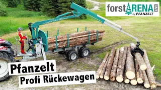 Pfanzelt Profi Rückewagen P11+ mit uniDRIVE Radantrieb | forstARENA Beratungswochen