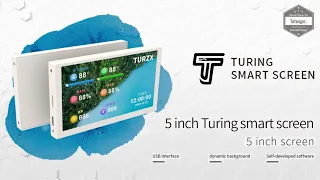 Turing Smart Screen 5" - Monitoring Display USB Type C - 5 inch screen to display PC info