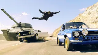 Fast & Furious 6 (2013) Dom Saves Letty from tank attack scene Hd l Movies Clip Prime