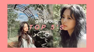 my kpop girl group top 5s! ♡︎