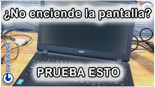 Portátil enciende y no sale imagen por pantalla. Posible solución Acer, HP, Compaq, Asus, MSI, Dell