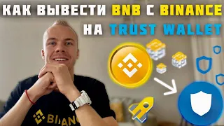 Как вывести криптовалюту BNB с Binance на Trust Wallet по сети BEP-20, Binance Smart Chain