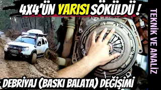 TEKNİK | Debriyaj nedir? Nasıl değiştirilir? | Arazide Zorlanmış Duster 4X4 Debriyajını Değiştirdik.