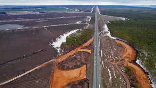 Строительство развязки М-5 «Урал» у Зеленовки. Обход Тольятти по мосту через Волгу у Климовки