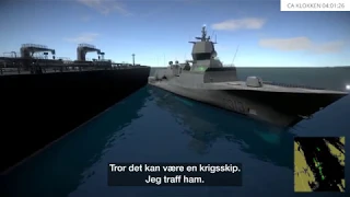 Accident Norwegian frigate collision Helge Ingstad with oil tanker