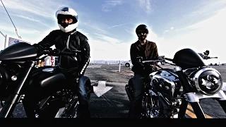 Keanu Reeves and Gard Hollinger ride the new Arch KRGT-1