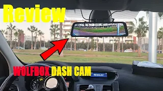 WOLFBOX 12" 2.5K G840H Mirror Dash Cam : Unbox, Installation, Test, Review