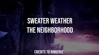 sweater weather editing audio