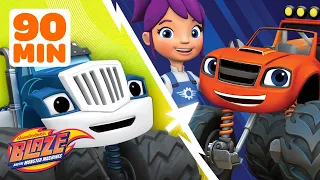 Gabby's Mechanic Missions & Crusher Robot Mashup! | 90 Minutes | Blaze and the Monster Machines