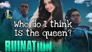 Gamer girl reacts to Ruination / @leagueoflegends  cinematic