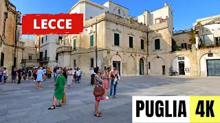 PUGLIA, ITALY 🇮🇹 [4K] Lecce City Centre — Walking Tour