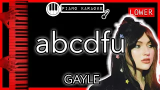 abcdfu (LOWER -3) - GAYLE - Piano Karaoke Instrumental