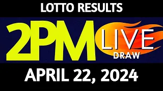 Lotto Result Today 2:00 pm draw April 22, 2024 Monday PCSO LIVE
