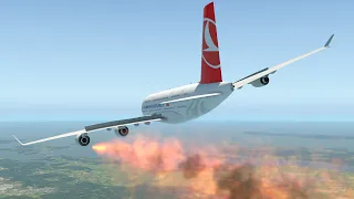 Airbus A380 Engine Catches On Fire Immediately After Take Off | XP11