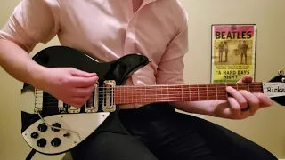 The Beatles - "I Want To Hold Your Hand" - Rhythm Guitar Cover - Rickenbacker 325c64