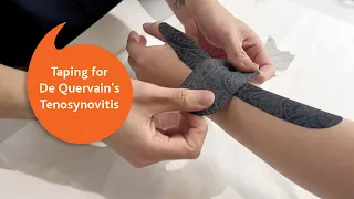 De Quervain's Tenosynovitis Taping Technique