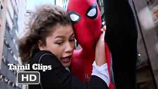 Spider Man Fer From Home (2019) - Don't Test and Swing Scene Tamil [17/17] | Movieclips Tamil