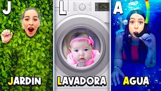 JUGAMOS A LAS ESCONDIDAS en ORDEN ALFABÉTICO con NASYA!! 😰 *No debimos hacerlo* | Karen Bustillos