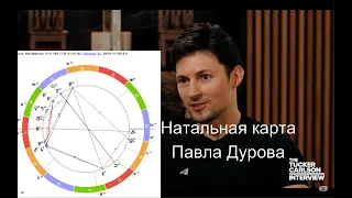 Натальная карта Павла Дурова (анализ на основе интервью Такеру)
