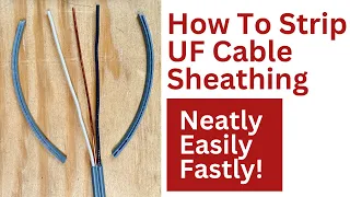 How To Strip UF Cable Wire Sheathing Easy Fast & Neat