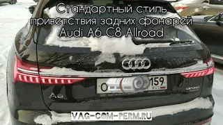 Анимация (приветствие) задних фонарей (оптики) Audi Q8, A6 C8, A7 C8 стиль RS (RS6, RS7, RSQ8) 🌟💻