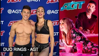 America's Got Talent - Our Audition in AGT -  Duo Rings’ Sexy Aerial Audition | AGT 2022