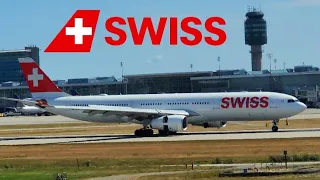 Swiss Airlines A330 Coming in from Zurich. Vancouver International Airport - YVR Flights