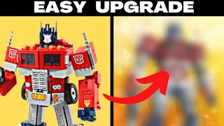 5 Easy Mods to Improve LEGO Optimus Prime! (No new pieces required for the mods!) 10302 #lego #viral