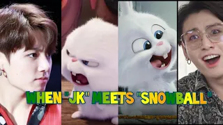 When "JK" Meets "SnowBall" AHH Correction Needed.,. When BUNNY Meets BUNNY🐰🤭😂🍭🧁