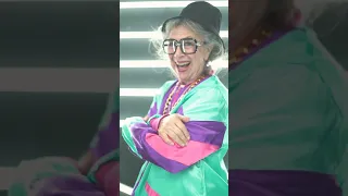 grandma rocked 😎🤣 #grandma #Shorts #rapper #dance