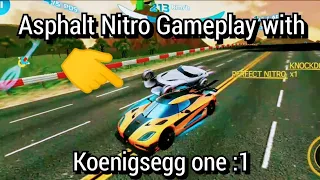 Asphalt Nitro - gameplay with koenigsegg one : 1