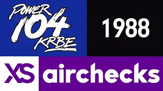 "Power 104" KRBE Houston, Texas - 1988