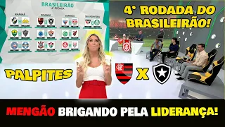 PALPITES: FLAMENGO x BOTAFOGO - QUAL O MELHOR JOGO DA QUARTA RODADA DO BRASILEIRÃO?