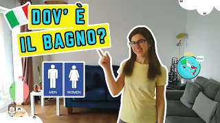 How to Ask "WHERE IS THE BATHROOM?" in Italian | Learn Italian Vocabulary (+ Subtitles)