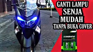 CARA MENGGANTI LAMPU KOTA/SENJA LED T10 YAMAHA NMAX (tanpa harus ribet buka cover).