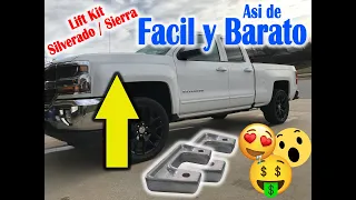 Aspecto increíble e imponente para Silverado / Sierra  (Guía Instalación Lift Kit rápida y sencilla)