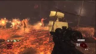 black ops 2 ZOMBIES GAMEPLAY - TOWN Solo Map Strategy (( Round 55-56 ))
