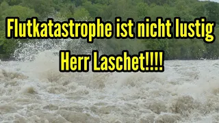 Flutkatastrophe Armin Laschet lacht herzhaft - Gehts noch Herr Laschet und Herr Steinmeier