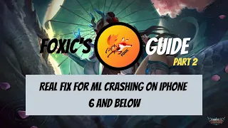 Mobile Legends Crash Fix #2 for iPhone 6 and 5 // Crash Fix 100%